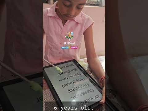 Only 6, but reading BIG 11-letter words like a little pro!